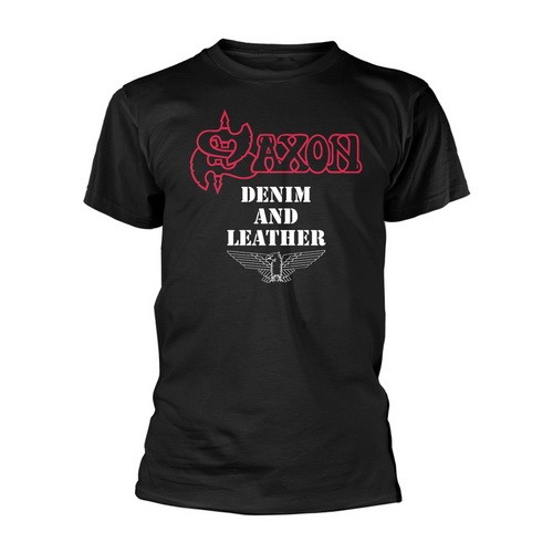 SAXON: Denim And Leather (póló)