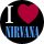 NIRVANA: I Love Nirvana (jelvény, 2,5 cm)