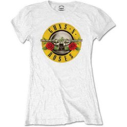 GUNS N' ROSES: Bullet Logo White (női)