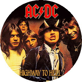 AC/DC: Highway To Hell (nagy jelvény, 3,7 cm)