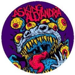 ASKING ALEXANDRIA: Eyeballs (nagy jelvény, 3,7 cm)