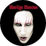 MARILYN MANSON: Face (nagy jelvény, 3,7 cm)