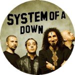 SYSTEM OF A DOWN: Band (nagy jelvény, 3,7 cm)