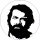 BUD SPENCER (big badge, 3.7 cm) 