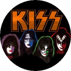 KISS: Solos (nagy jelvény, 3,7 cm)