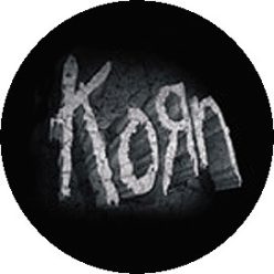 KORN: Stone Logo (big badge, 3.7 cm) 