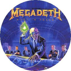 MEGADETH: Rust In Peace (nagy jelvény, 3,7 cm)
