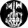 MOTIONLESS IN WHITE: Fingers (big badge, 3.7 cm) 