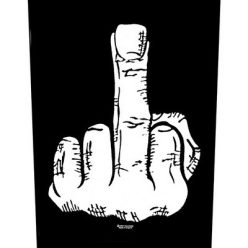 FUCK OFF FINGER (hátfelvarró / backpatch)
