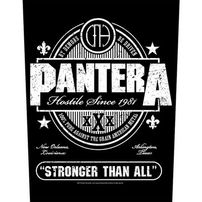 PANTERA: Stronger Than All (hátfelvarró / backpatch)