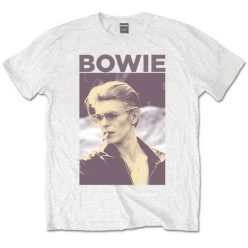 DAVID BOWIE: Smoking (white) (póló)