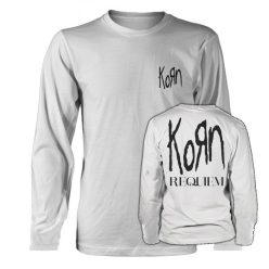 KORN: Requiem Logo Pocket (white) (hosszúujjú)