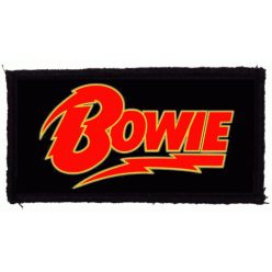 DAVID BOWIE: Bowie Logo (9,5 cm x 4,5 cm) (felvarró)