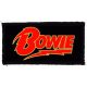 DAVID BOWIE: Bowie Logo (9,5 cm x 4,5 cm)