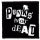 PUNKS NOT DEAD - b/w (9,5 cm x 9,5 cm)