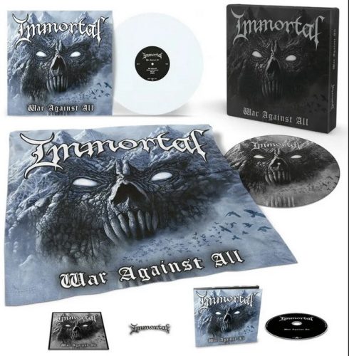 IMMORTAL: War Against All (LP white,+CD, patch, flag box)
