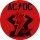 AC/DC: Angus Power Up (big badge, 3.7 cm) 