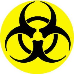 BIOHAZARD (big badge, 3.7 cm) 