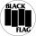 BLACK FLAG: Logo (big badge, 3.7 cm) 