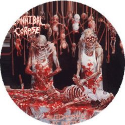 CANNIBAL CORPSE: Butchered At Birth (nagy jelvény, 3,7 cm) 