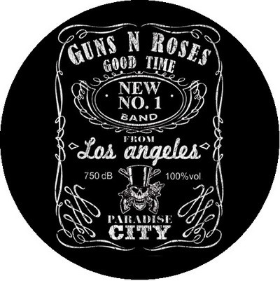 GUNS N' ROSES: Paradise City (nagy jelvény, 3,7 cm) 