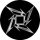 METALLICA: Ninja Logo (big badge, 3.7 cm) 
