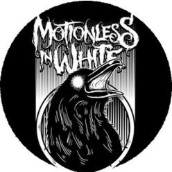 MOTIONLESS IN WHITE: Raven (nagy jelvény, 3,7 cm) 