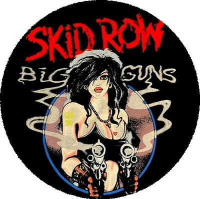 SKID ROW: Big Guns (nagy jelvény, 3,7 cm) 