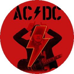 AC/DC: Angus Power Up (badge, 2,5 cm) 