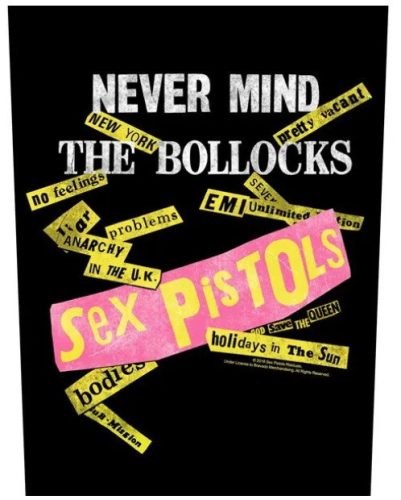 SEX PISTOLS: Never Mind Titles (hátfelvarró / backpatch) 