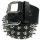 3 row spike leather belt