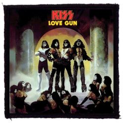 KISS: Love Gun (9,5 cm x 9,5 cm) (felvarró) 