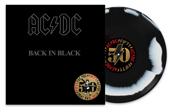 AC/DC: Back In Black - AC/DC 50 (LP, black & white, 150 gr)