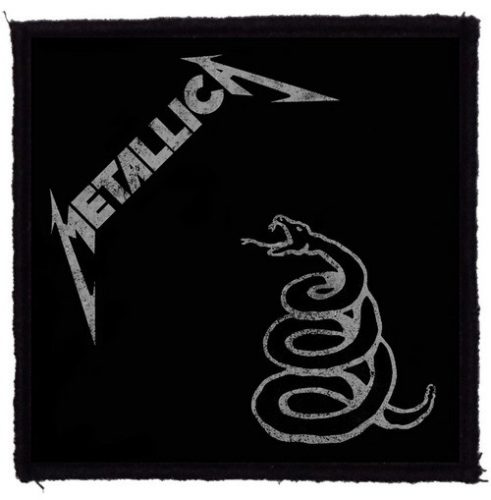 METALLICA: Black Album (9,5 cm x 9,5 cm) (felvarró) 