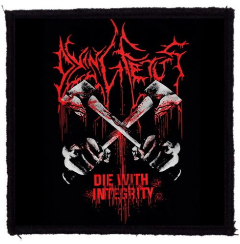 DYING FETUS: Die With Integrity (95x95) (felvarró) 