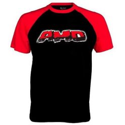 AMD: Logo (fekete/piros póló)
