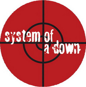 SYSTEM OF A DOWN: Target (nagy jelvény, 3,7 cm)