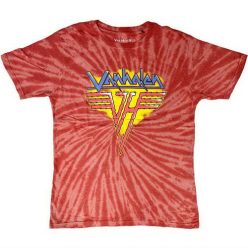 VAN HALEN: Jagged logo (red wash) (póló)