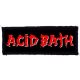 ACID BATH: Logo (12,5 cm x 4 cm) (felvarró) 