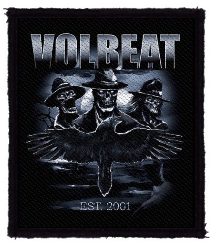 VOLBEAT: Outlaw Raven (8 cm x 9,5 cm) (felvarró) 