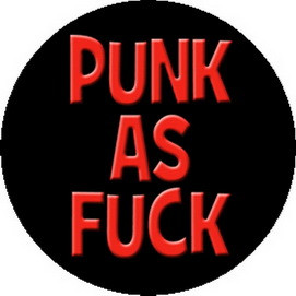 PUNK AS FUCK(jelvény, 2,5 cm) 