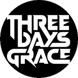 THREE DAYS GRACE: Logo (nagy jelvény, 3,7 cm)