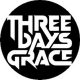 THREE DAYS GRACE: Logo (nagy jelvény, 3,7 cm)