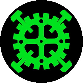 TYPE O NEGATIVE: Gear Logo (jelvény, 2,5 cm) 