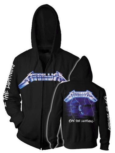 METALLICA: Ride The Lightning (kapucnis pulóver, cipzáros) 
