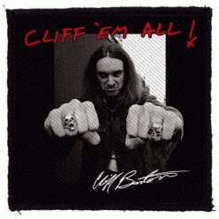 METALLICA: Cliff 'em All (9,5 cm x 9,5cm) (felvarró) 