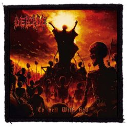 DEICIDE: To Hell With God (9,5 cm x 9,5 cm) (felvarró) 