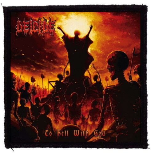 DEICIDE: To Hell With God (9,5 cm x 9,5 cm) (felvarró) 