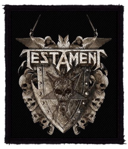 TESTAMENT: Shield (8 cm x 9,5 cm) (felvarró) 