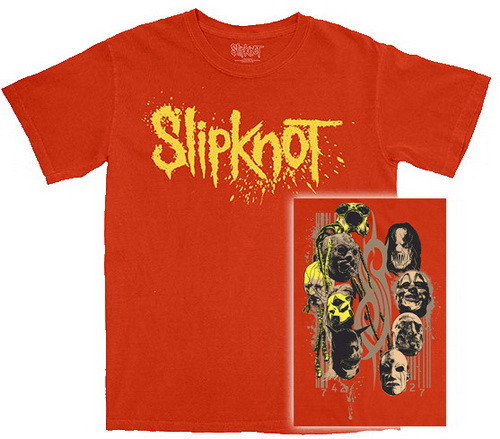 SLIPKNOT: Logo Splatter (orange) (póló)